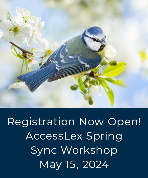 Registration Now Open: AccessLex Spring Sync Workshop, May 15, 2024